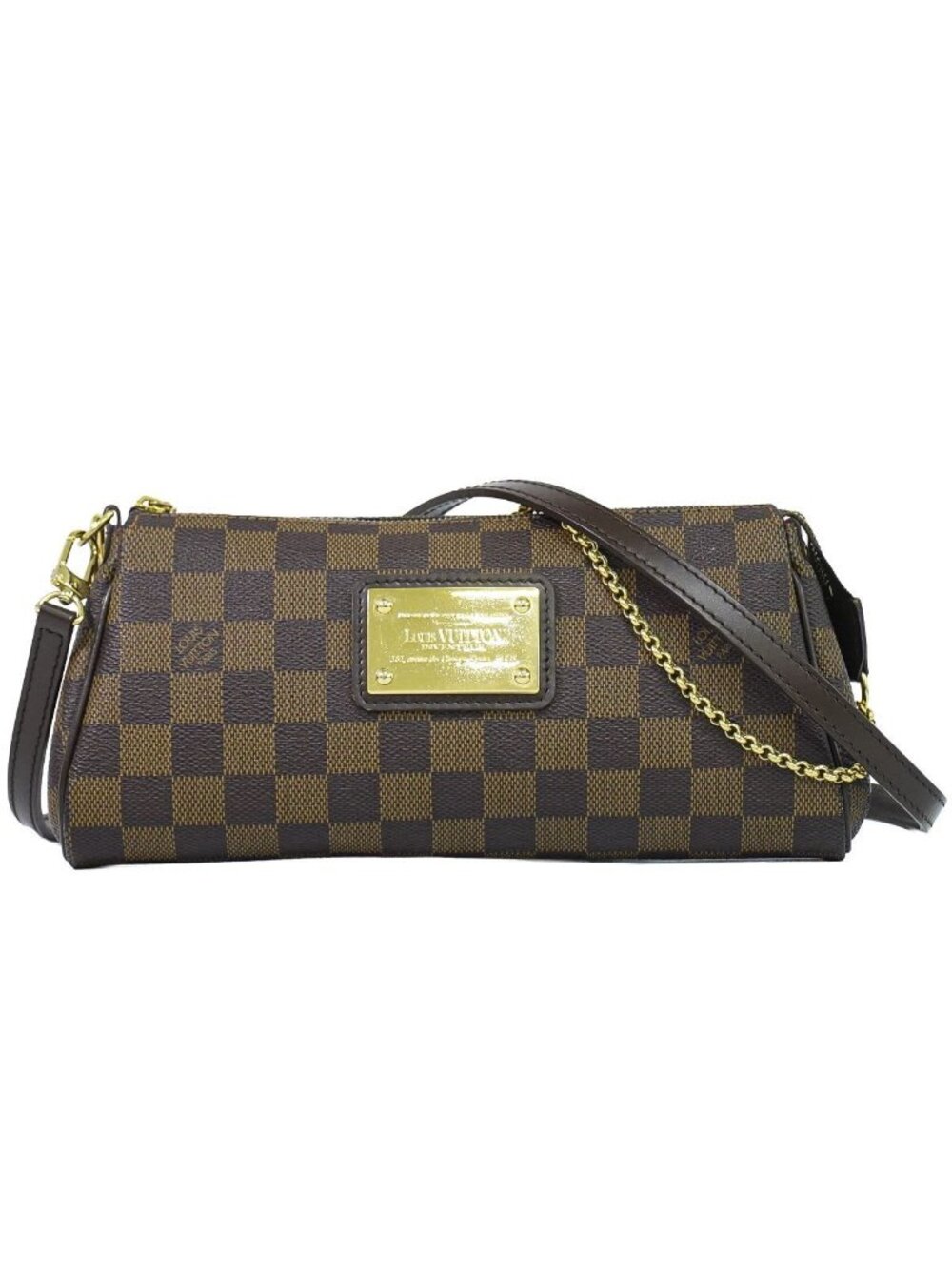 Louis Vuitton LV Damier Ebene 2-Way Shoulder Bag Brown